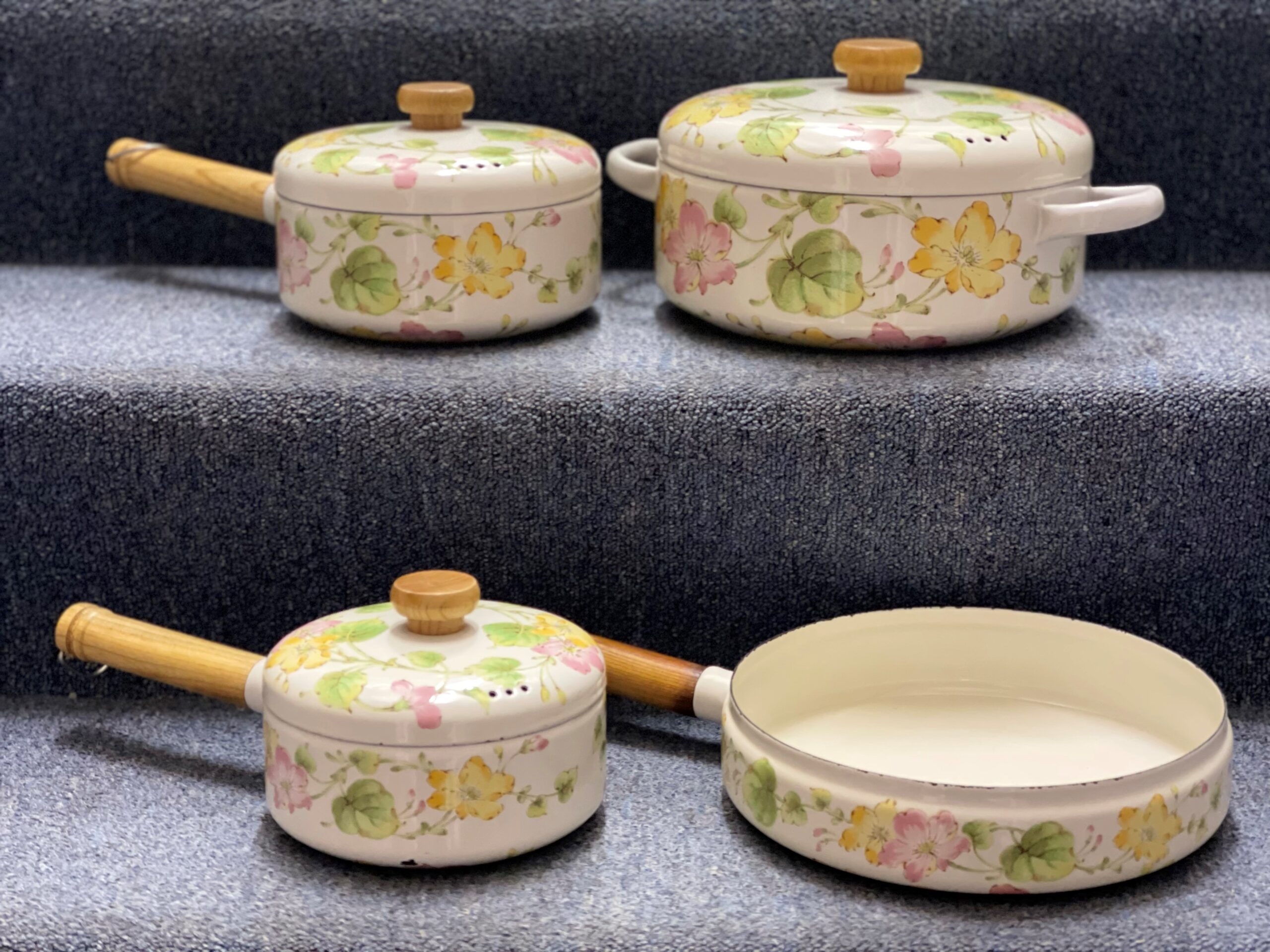 Beautiful Vintage Enamel Cookware